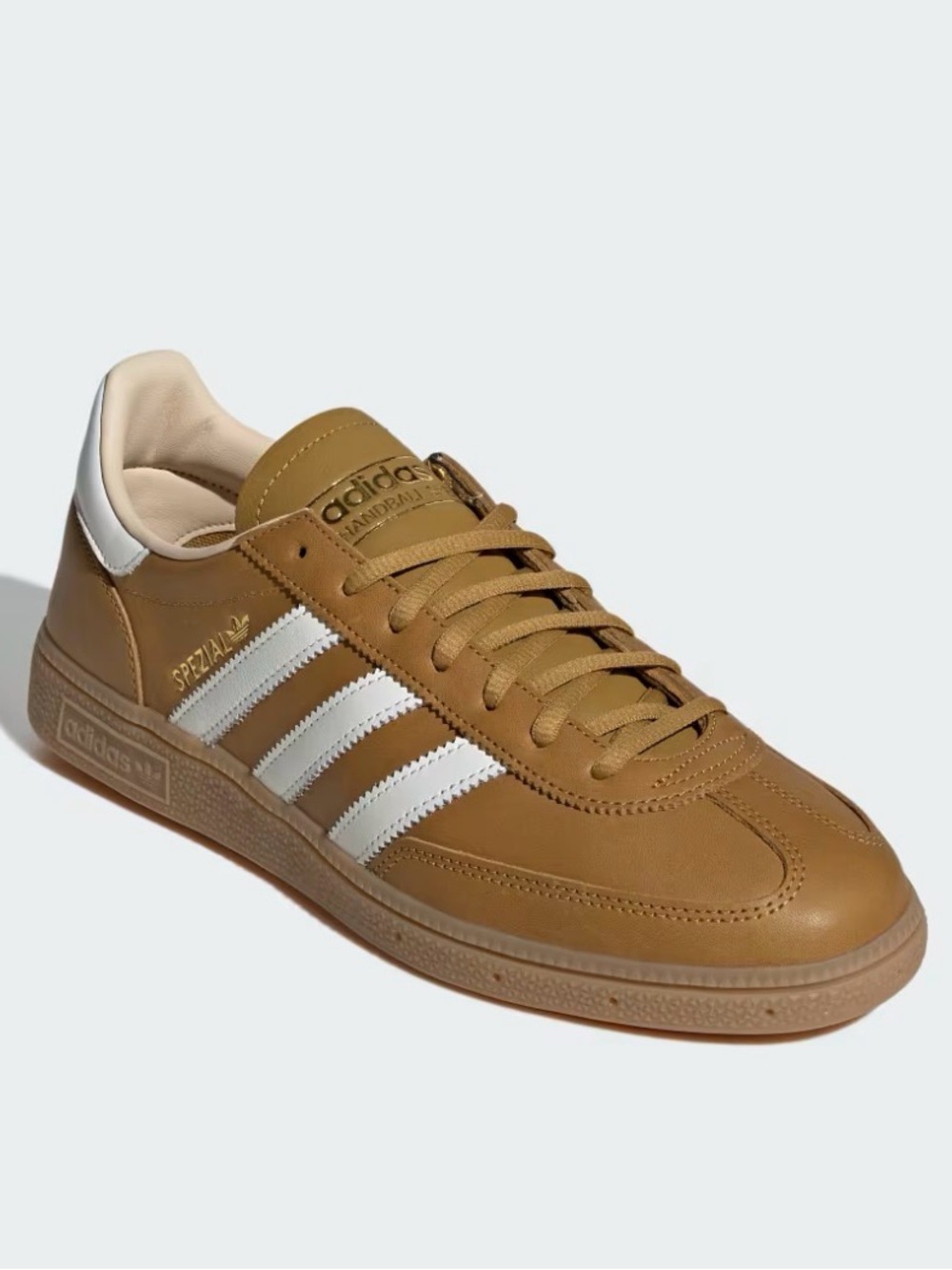 NWT Adidas Handball Spezial Shoes Men’s 9 Women’s 10 Golden Yellow Leather